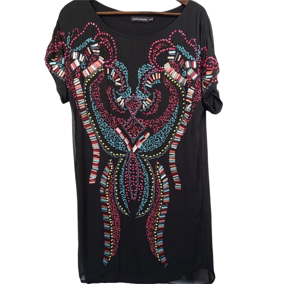 Antik Batik Dresses & Skirts - Antik Batik Sequin Embroidered Dress XS